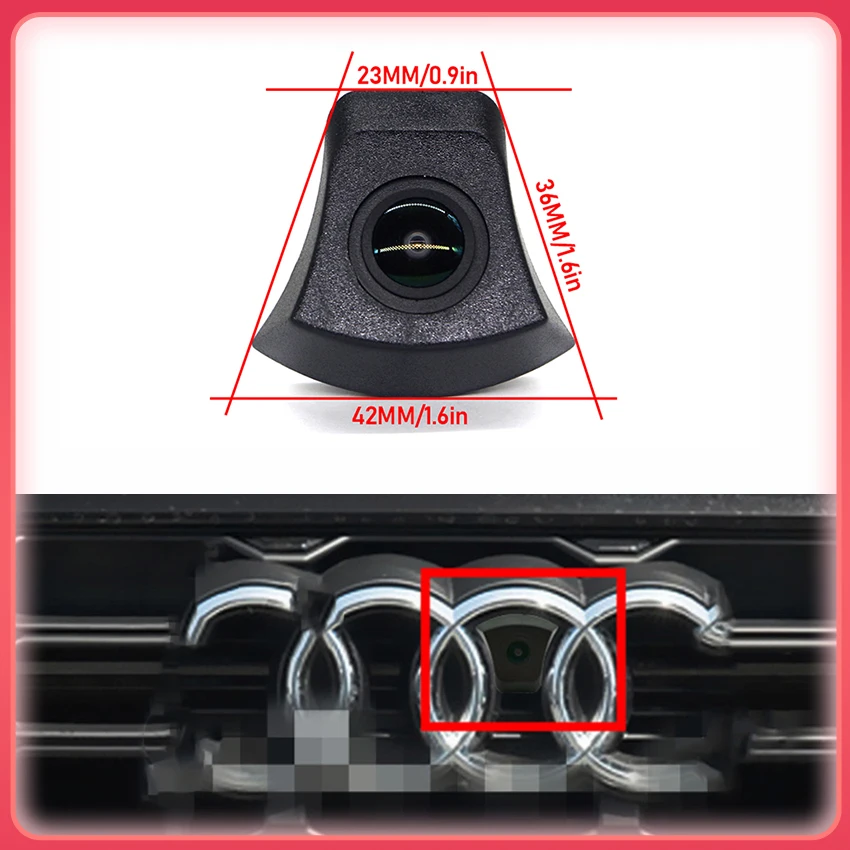 Car Front View Camera For Audi A8 D4 2010 2011 2012 2013 2014 2015 2016 2017 2018 2019 2020 2021 2022 2023 RCA NTSC HD CCD CAM