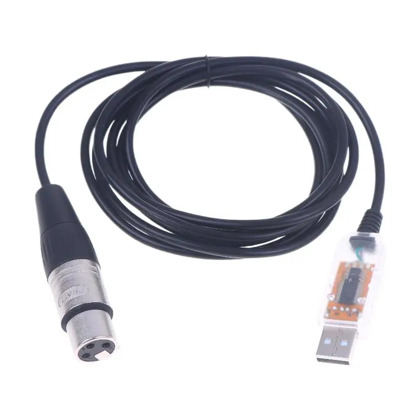 USB To DMX 인터페이스 어댑터 QLC DMX512 컴퓨터 PC 무대 조명 컨트롤러 디머 SGM DMXking DMXcontrol Freestyler 케이블용