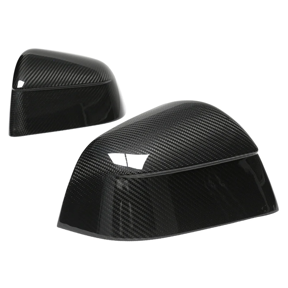 Real Carbon Fiber Rear View Mirrors Cover For New Tesla Model Y Launch 2025+ Juniper 2025  Side Door Rearview Mirror Cover Matte