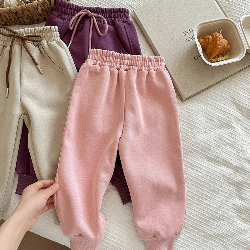 2-10T الرضع فتاة بانت طفل رضيع طفل صبي فتاة الخريف الشتاء ملابس عادية فضفاض الأطفال Sweatpant بنطال رياضي الشارع الشهير #4