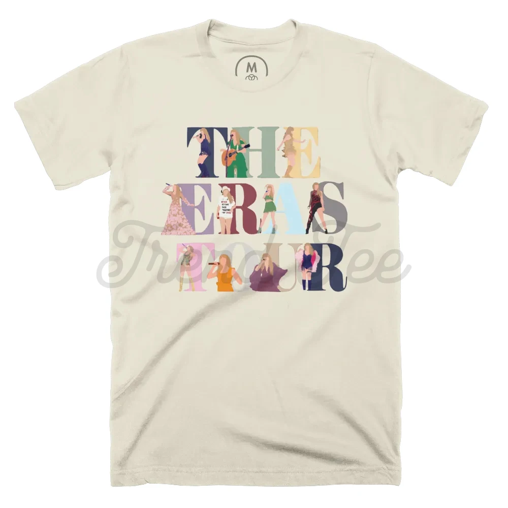 The Eras Tour Graphic Print T Shirt Unisex Harajuku Shirt Music Love Hip Hop Tshirt Femme Tees