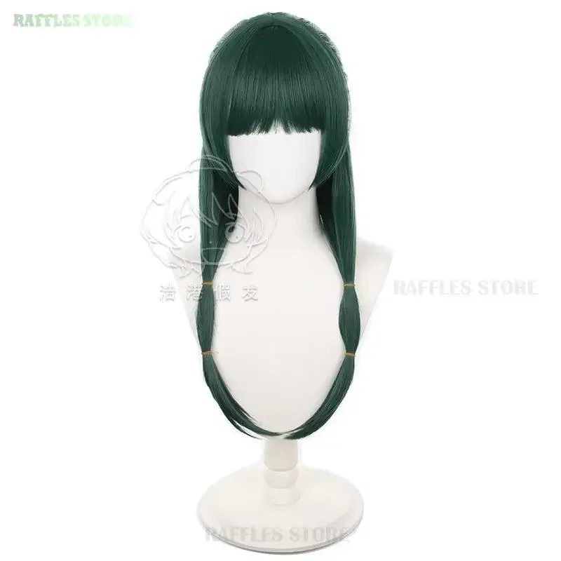 SN66 Maomao Parrucca Cosplay Anime The Apothecary Diaries Verde scuro Capelli lunghi Orecchie di gatto Clip pelosa Copricapo Kusuriya No HitorigWC@