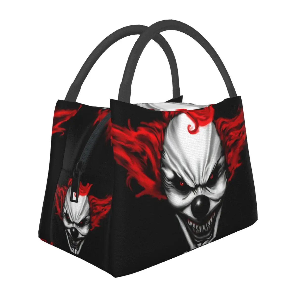 Women Multifunction Cooler Thermal Food Insulated Lunch Bag Horror Clown Lunch Box Kids Portable Picnic Tote Bags