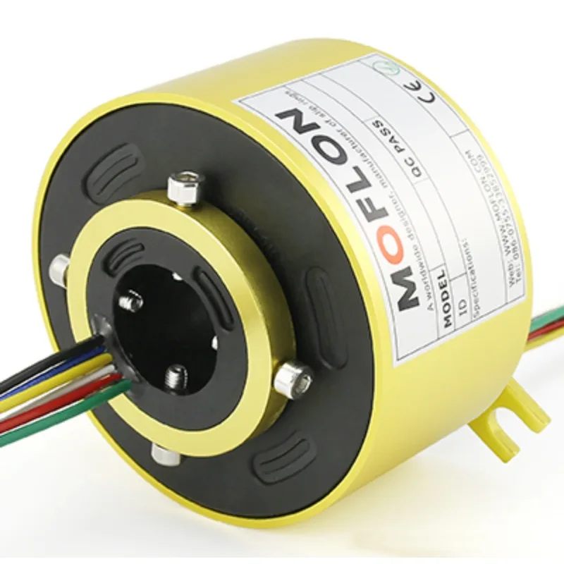 MT1256  slip ring with bore size 12.7mm,OD 56mm,0~440VAC/VDC,IP51,through bore slipring