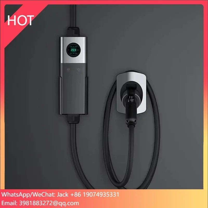 High Quality Portable EV Charger CEE Plug 22kW Type 2 EV Charger Wallbox Charger Household GBT Charging Station With Mobile App