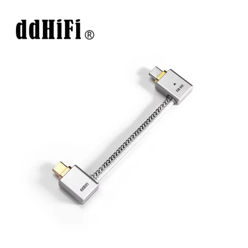 

Ddhifi Tc09l Usb-c To Usb-c Shaped Otg Cable, Great Partner For Bundling The Phone And Dac & Amp Reversed For Charging