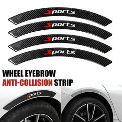 Wheel Eyebrow Anti-collision Strips Decorative Sticker General Modified Carbon Fiber Decorative Strips Anti-scratch Sticker for