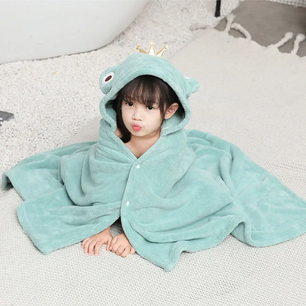 

Bath Towel Soft Absorbent Cotton Cartoon Style Quick Dry Toddlers Kids Shower Wrap Comfortable Bathrobe
