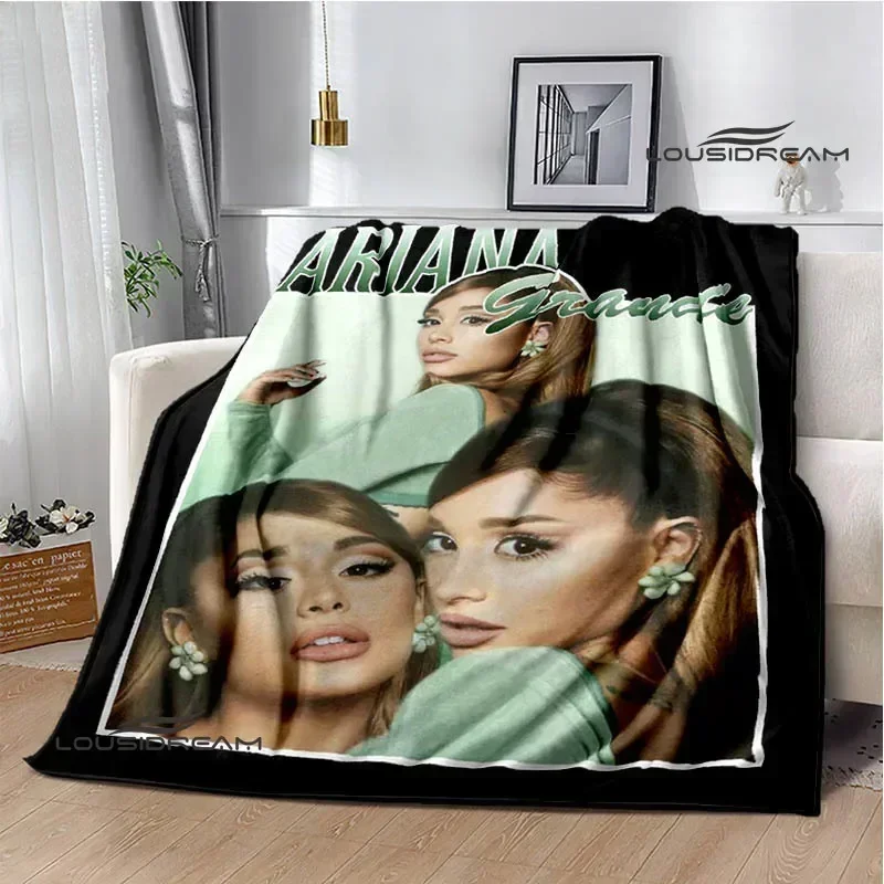 

Singer Ariana grande printed blanket Warm Flannel Blankets Soft and Comfortable Home Travel Blanket bed linings Birthday Gift