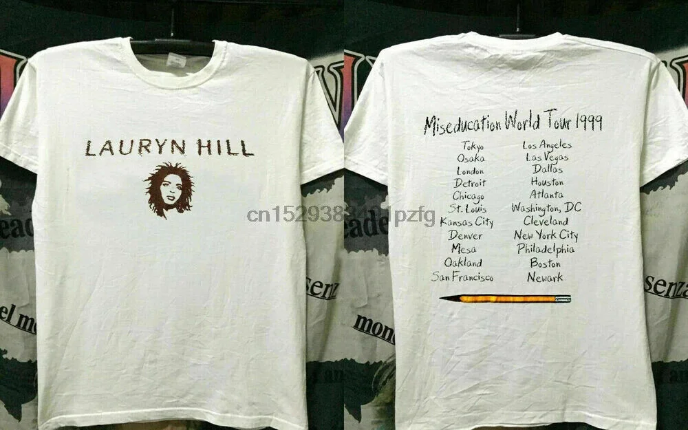 Vintage Lauryn Hill 90s Singer Rapper T Shirt Reprint USA Size