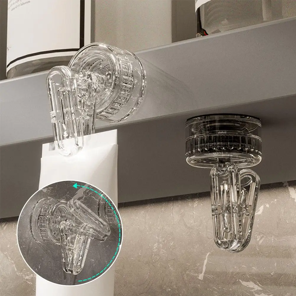 Swivel Suction Cup Storage Clip, Bathroom Kitchen Storage Refrigerator Clip, Note Multi-purpose Swivel Convenient Clip, And L9m0
