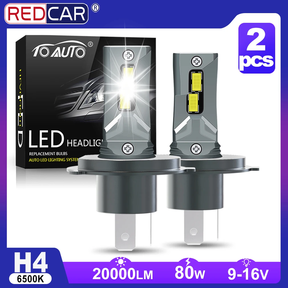 2Pcs H7 H4 Car Led … - image
