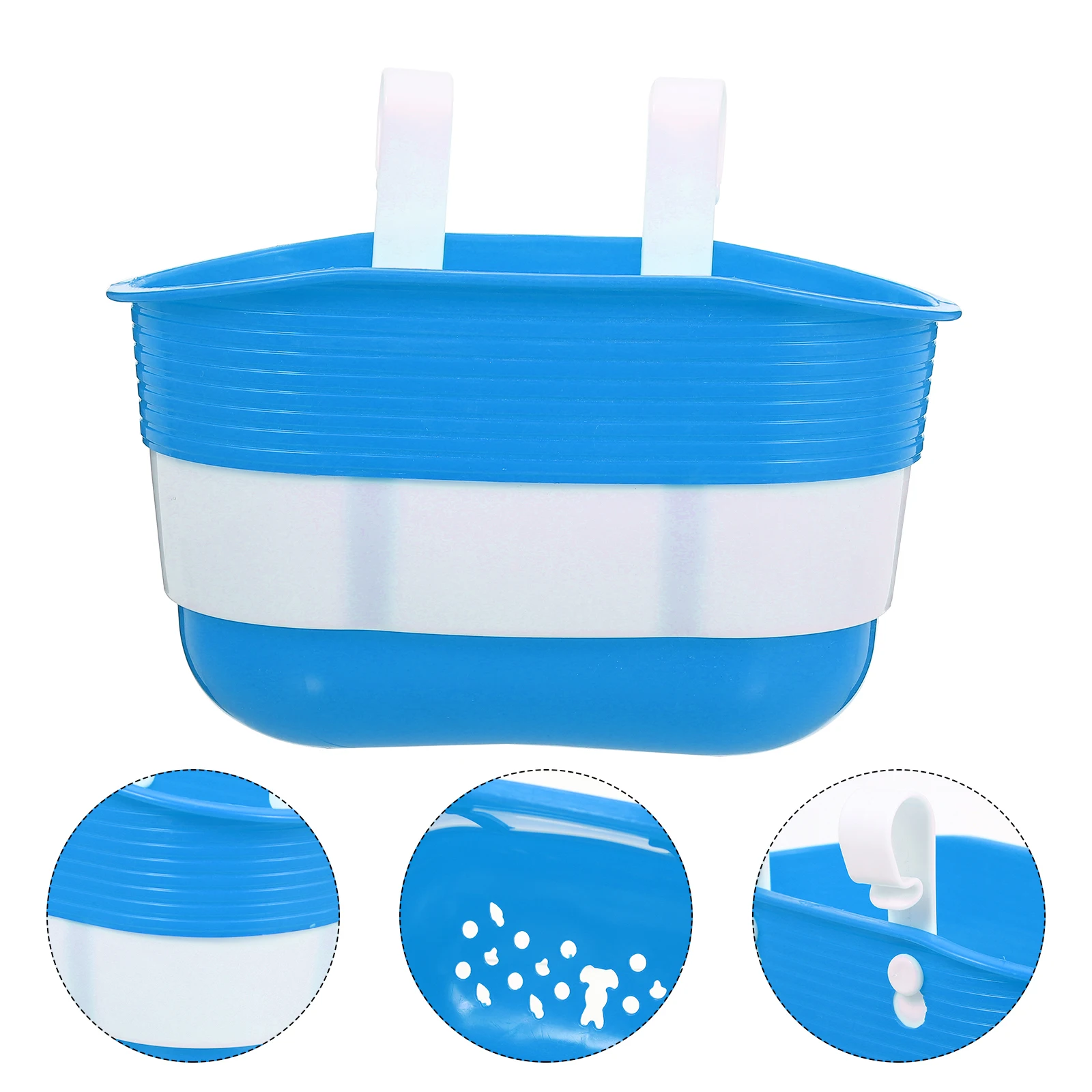 

2Pcs Children Bike Basket Front Handlebar Scooter Accessories Water-Resistant Pressure-Resistant Smooth Touch Stylish