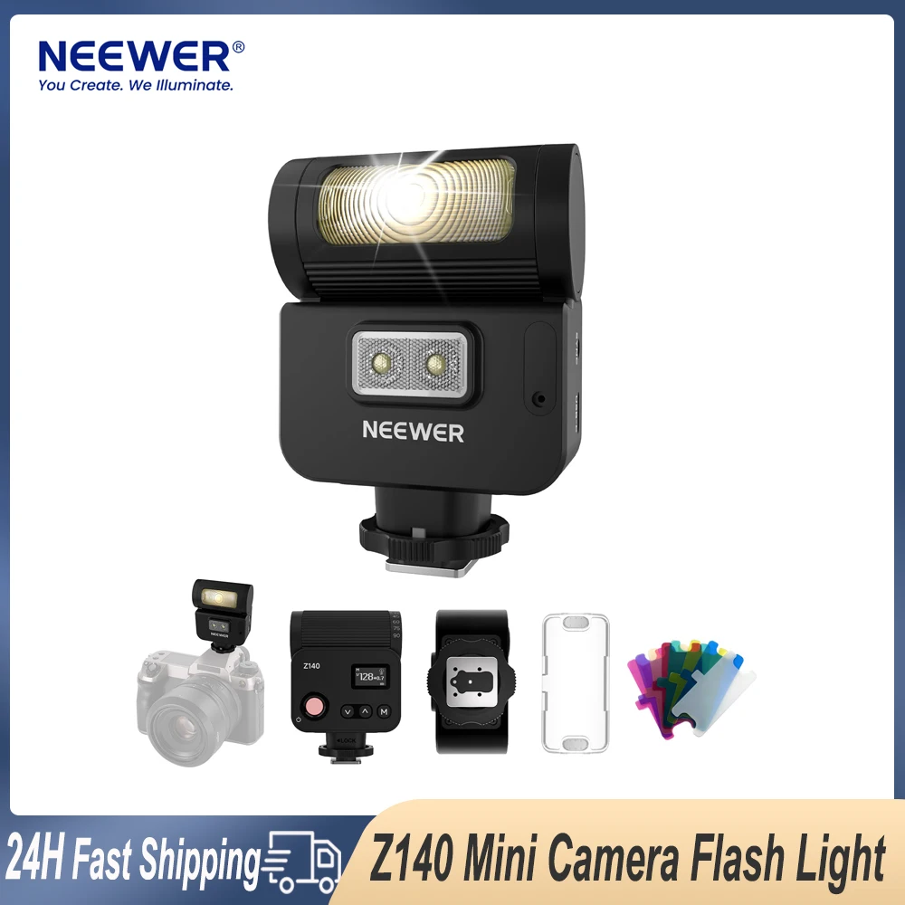 

Мини-вспышка NEEWER Z140 16Ws, 6500K, портативная, универсальная, для камер Sony, Canon, Nikon, Fujifilm и других SLR-камер.