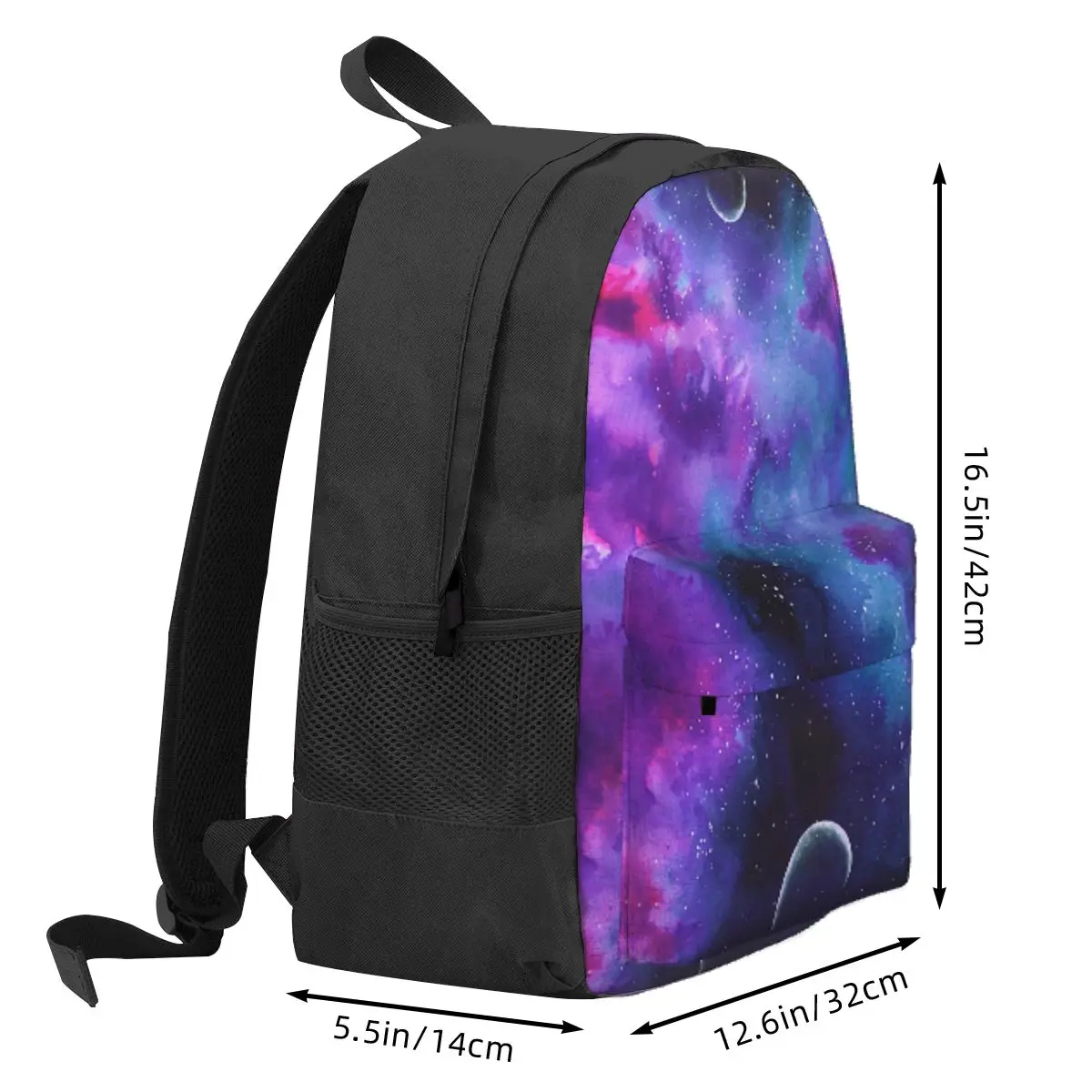Neon Galaxy Dreams Student Backpack School Bag Hiking Travel Daypack for Boys Girls Bookbag Shoulder Bags