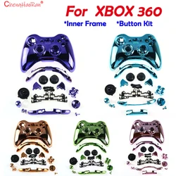 1Set Full Accessories For XBOX 360 Wireless ControllerCase Gamepad Housing Shell Cover with Buttons Kits Analog Stick Bumper
