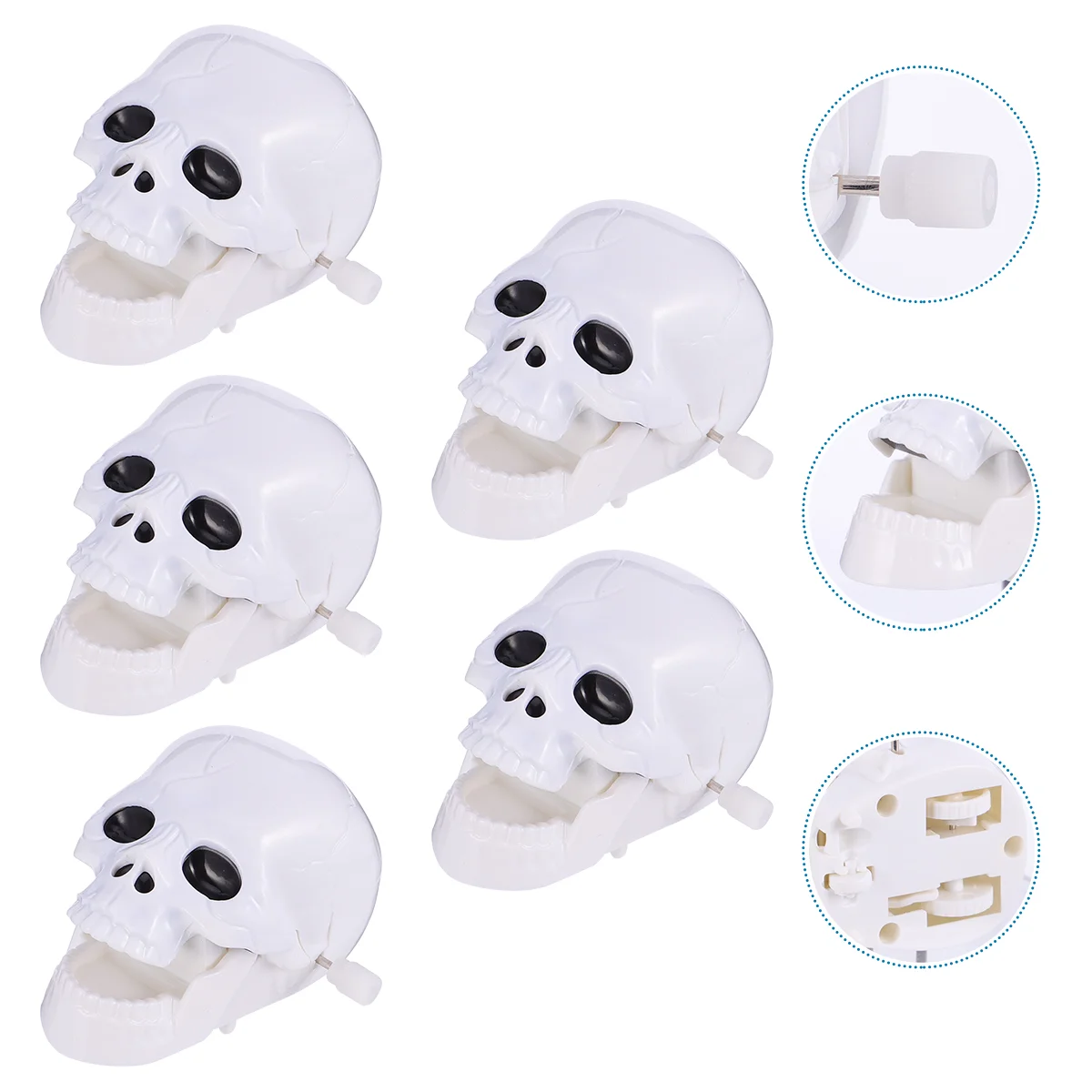 Citrouille Blanche pour Enfant, Accessoires d'Halloween, 5 Pièces