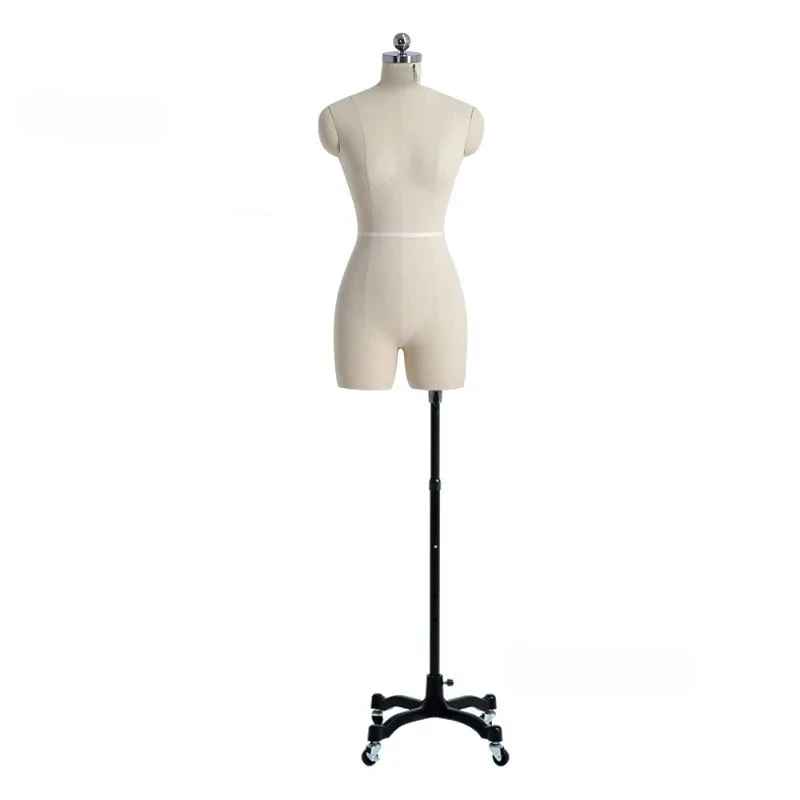 Standard Sewing Linen Cover Boby Female Mannequins for Clothing Design Bust Tailor Mannequin Dress Display Stand Can Pin