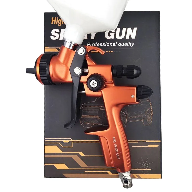مسدس رش طلاء السيارات عالي السرعة قابل للتخصيص OEM مع فوهة تدفق عالية 1.3 مم وكفاءة عمل مزدوجة وتغذية الجاذبية #6