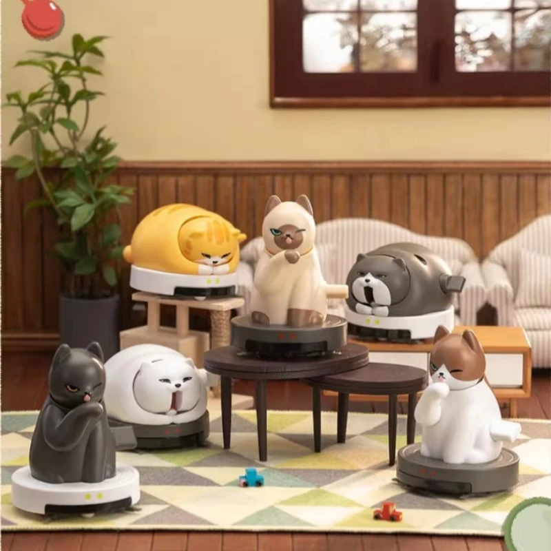 

52TOYS QueSera Series Sweeping Robot Cat Model Action Figure Blind Box Children’s Toy Birthday Gift Cartoon Animal Doll