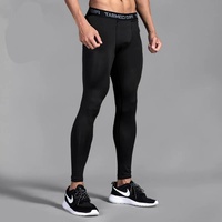 Men's Compression Leggings Sports Base Layer Running Workout Basketball Athletic Gym Tights Pants