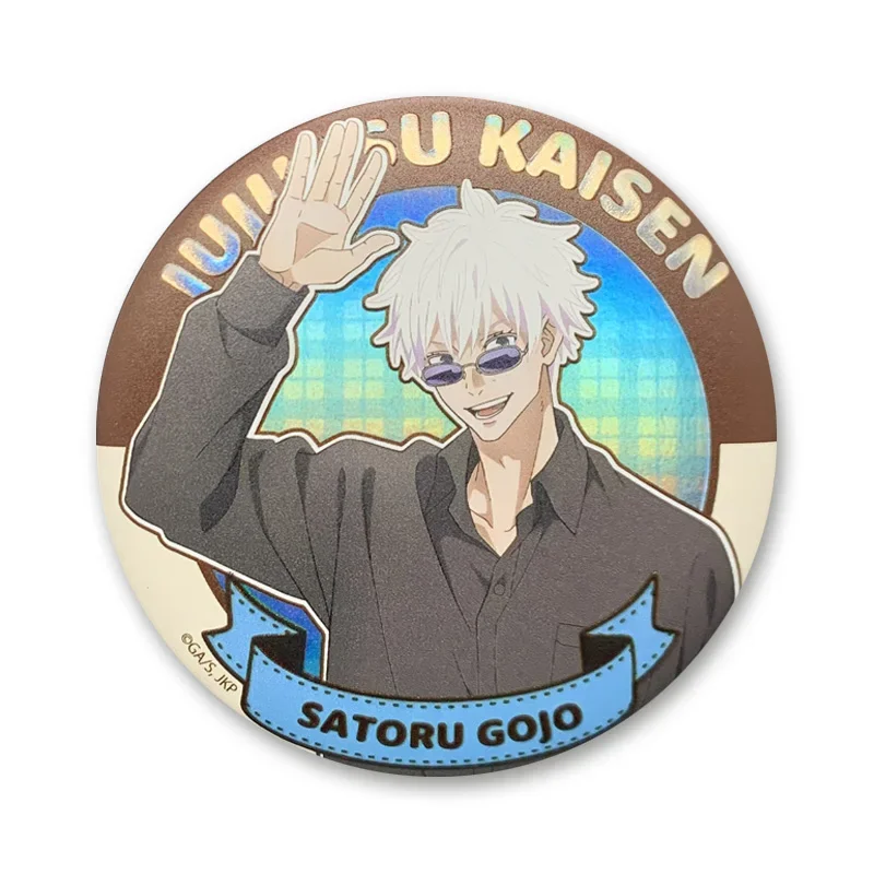 Anime Jujutsu Kaisen Satoru Gojo Nanami Kento Inumaki Toge Cosplay Exquisite Relief Matte Film Laser Badge  Ambitus