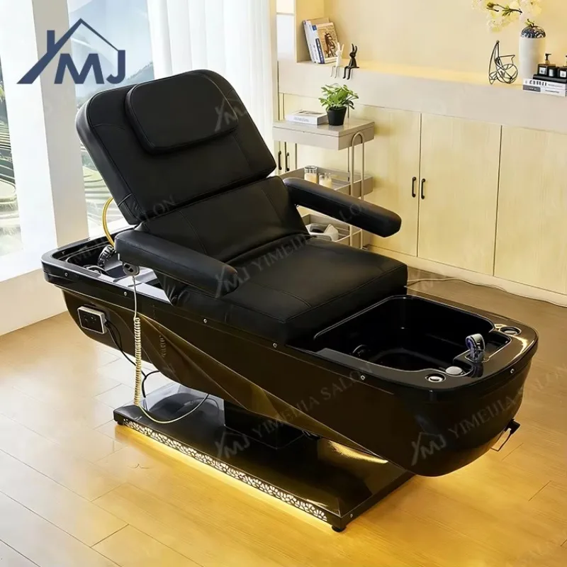 Beauty Salon Electric Lift Lash Bed Shampoo Pedicure Chair Japanese Head Spa Bed