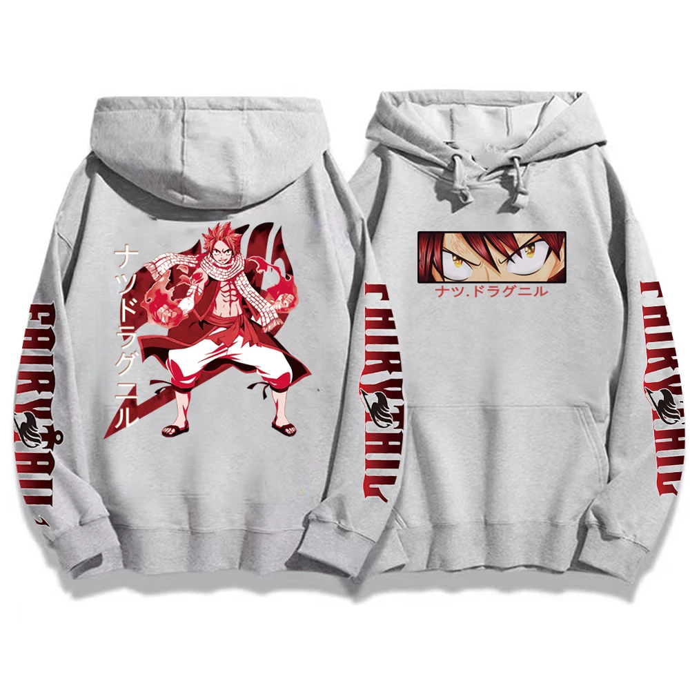 Natsu Printed Hooded Anime Fairy Tail Streetwear Men Women Oversized Hoodie Harajuku Sweatshirt Unisex Classic Simple Pullover