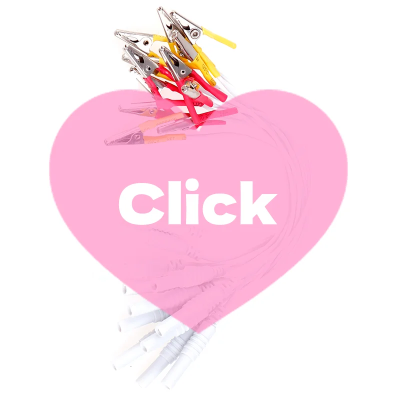 

12Pcs/Set Alligator Clip Cable Electronic Acupuncture Treatment Instrument Random Color