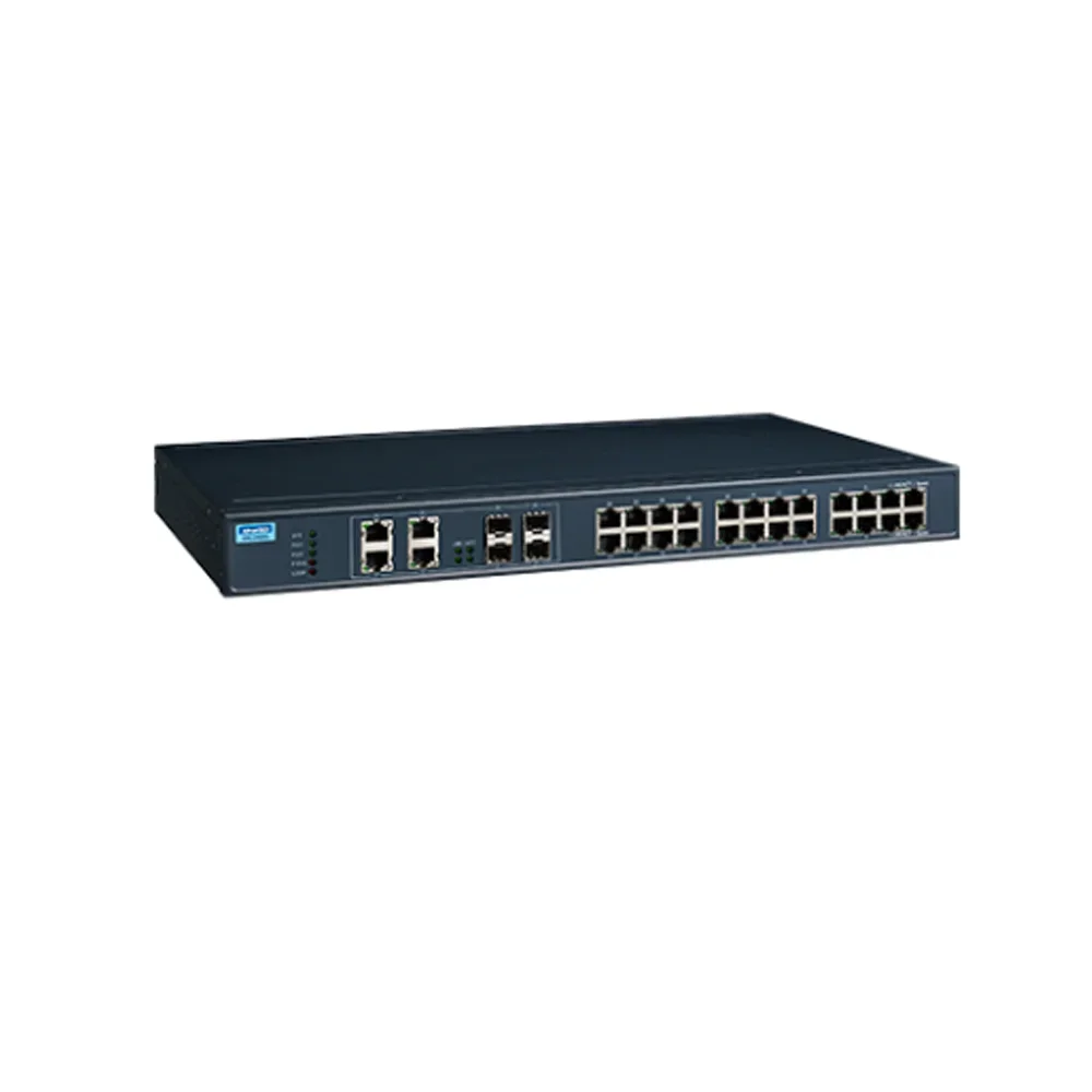 Advantech-Ethernet Rackmount Switch, EKI 2428G 4CI 19 Polegada, 24GE + 4GE Combo Port, Rede Industrial Desbloqueado