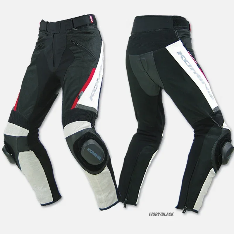 

PK717 Motorcycle Sports Riding Leather Mesh Pants Motocross Off-Road Racing Trousers Breathable