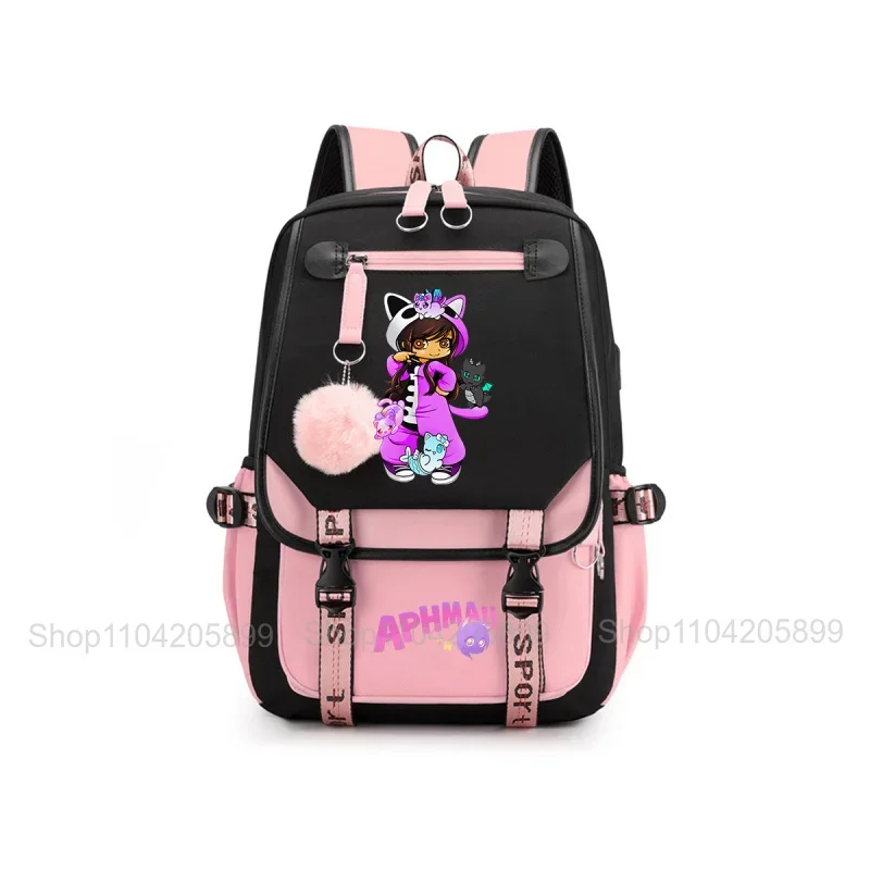 Aphmau Anime Backpack for Teenager Back To School Bookbags Fashion Trend Student Laptop Bagpack