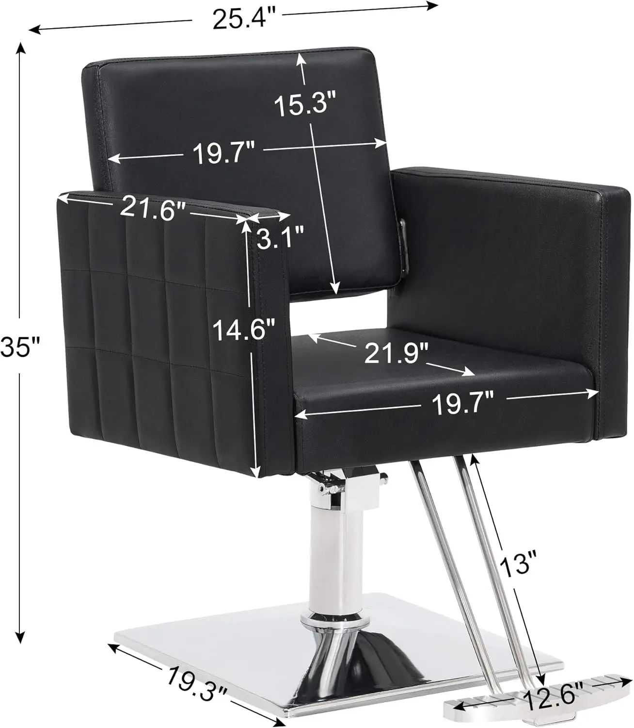 Salon Chair for Hair Stylist Hydraulic Barber Styling Chair, Beauty Spa Equipment  Improve anti-slip performance.