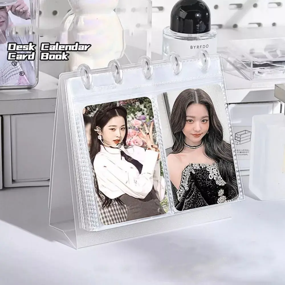 New Transparent Desktop Photo Album 3inch/3.5inch Simplicity Idol Card Picture Display DIY Decor Pictures Organizer