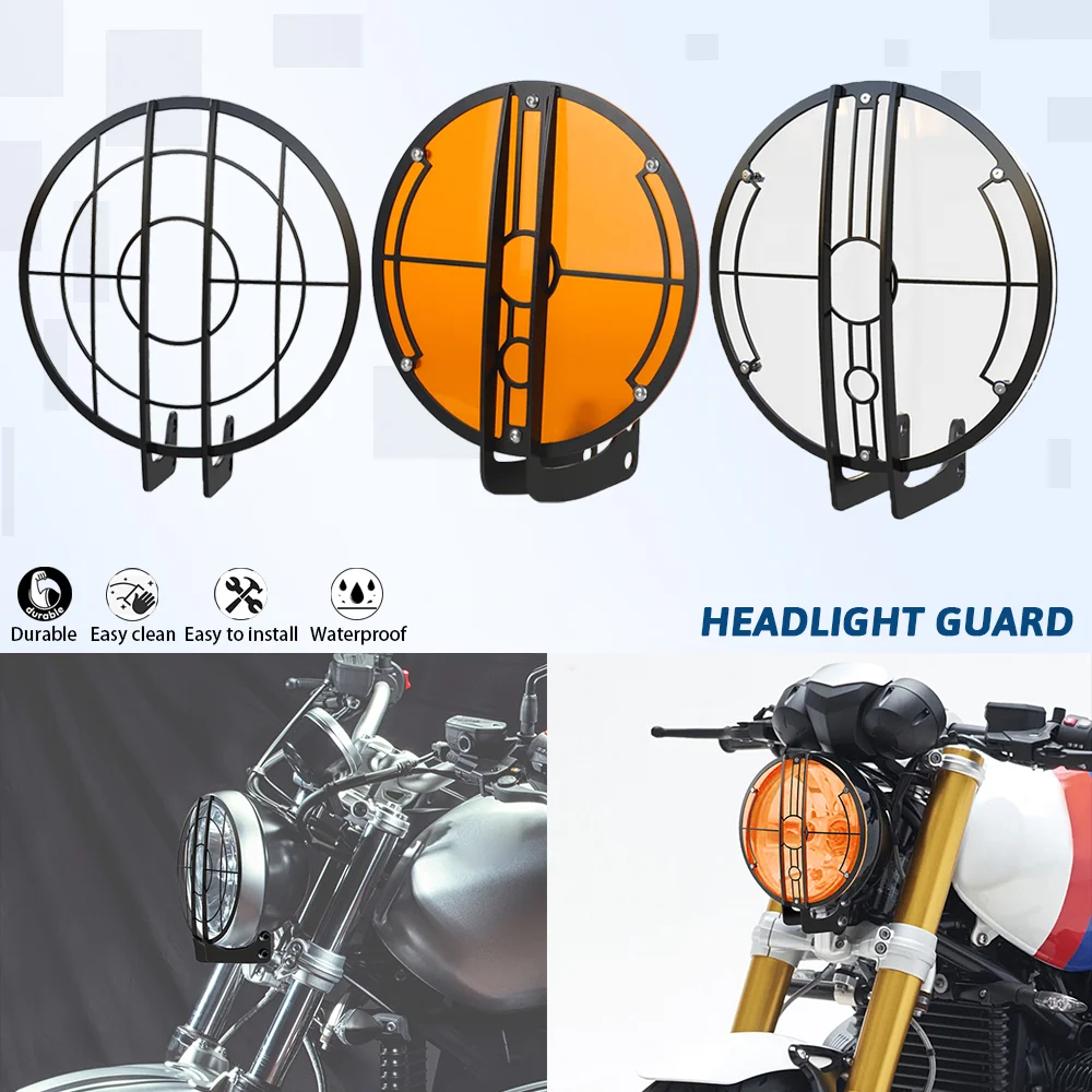 

Motorcycle Headlight Grill Guard Protection Cover Protector For BMW RNINET R1200 NINE-T 2014-2019 2020 2021 2022 2023 R NINE T