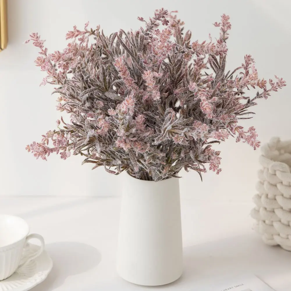 Künstliche Blumen Pflanzen Plüsch-Lavendelsträuße Heimvasen Gärten DIY-Geschenke Blumengirlanden-Materialien Hochzeits-Brautsträuße – Detail 11