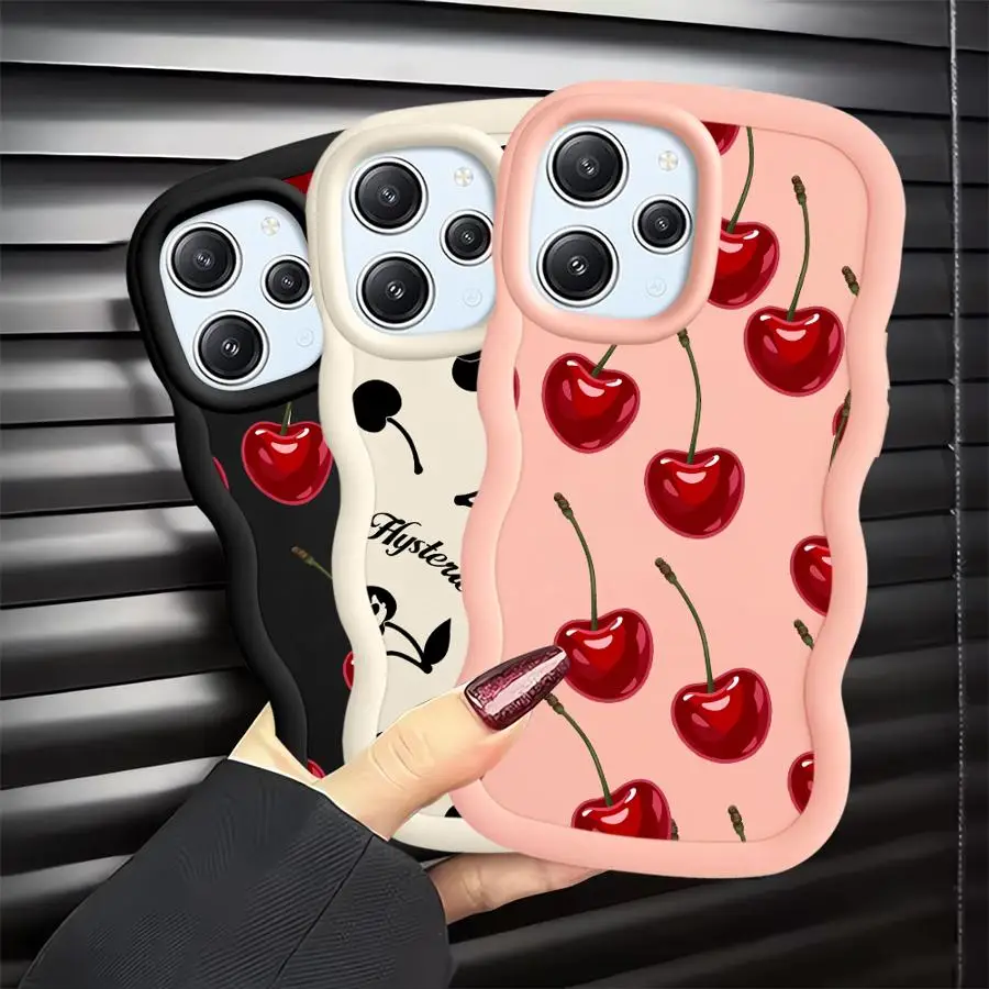 حافظة لهاتف Xiaomi Redmi Note 10 9S 13 Pro Plus 14 Pro 8 9 10S 12 11 غطاء هاتف ناعم نمط الكرز #1