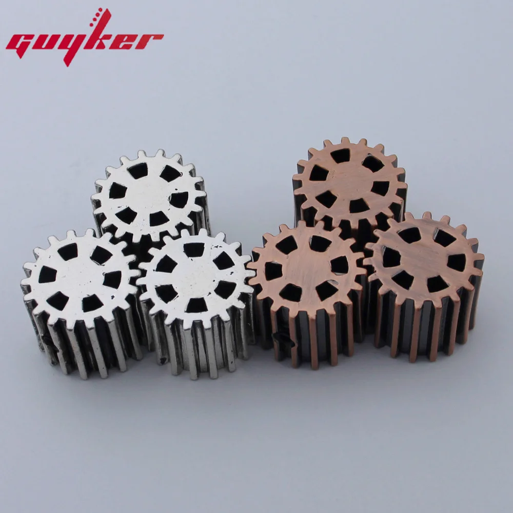 High Grade Copper GUYKER Electric Guitar Bass Gear Knobs Dual Color Option