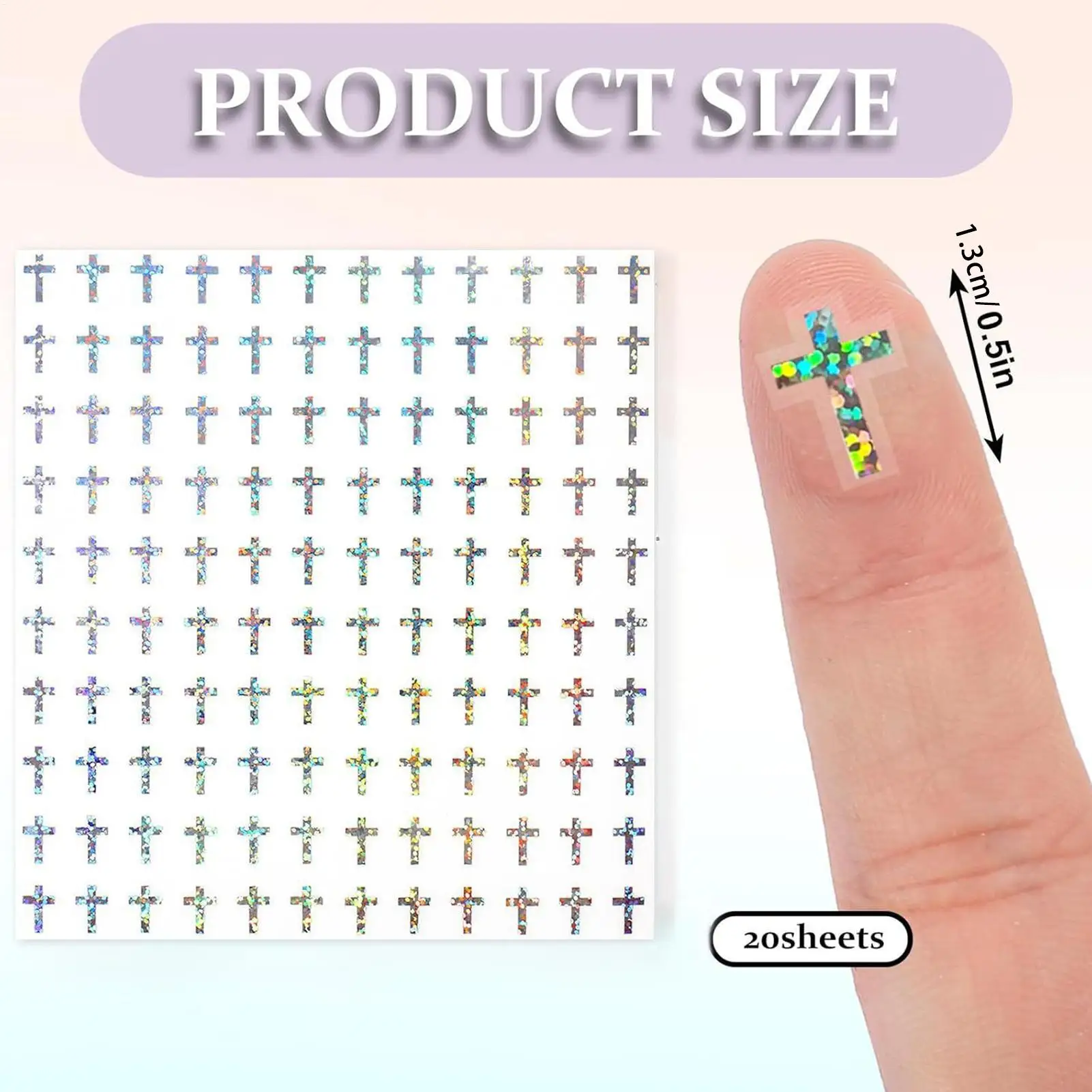 Naklejki do chrztu 1200 sztuk samoprzylepne małe naklejki z srebrnej folii dekoracyjne naklejki ścienne do notatników, kubków, samochodów, na zimę, do szkoły