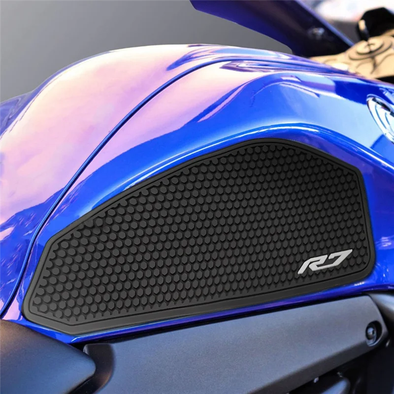 

ABHX-Motorcycle Fuel Tank Pad For YAMAHA YZF R7 YZFR7 2021-2022 Knee Grip Traction Pad Tank Non-Slip Protector Stickers