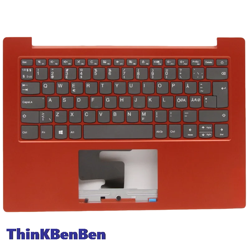 NDC Nordic Flame Orange Keyboard Upper Case Palmrest Shell Cover For Lenovo Ideapad 1 14 14ADA05 5CB0Z56863