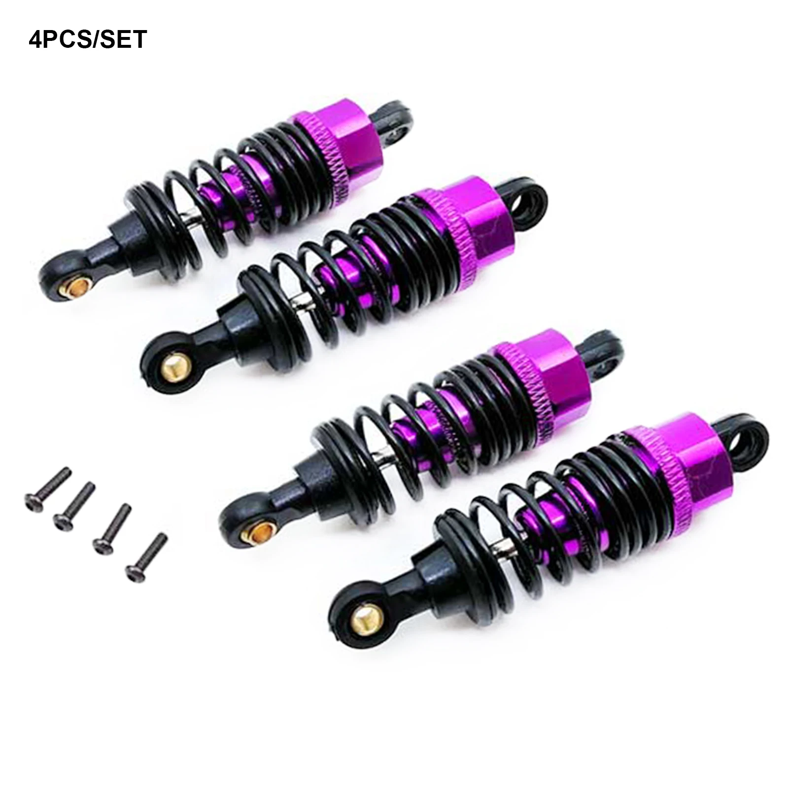 4pcs Aluminium Alloy Chassis DIY Shock Absorber Upgrade Parts Accessories Durable Direct Fit For Tamiya TT02 1/10 RC Car