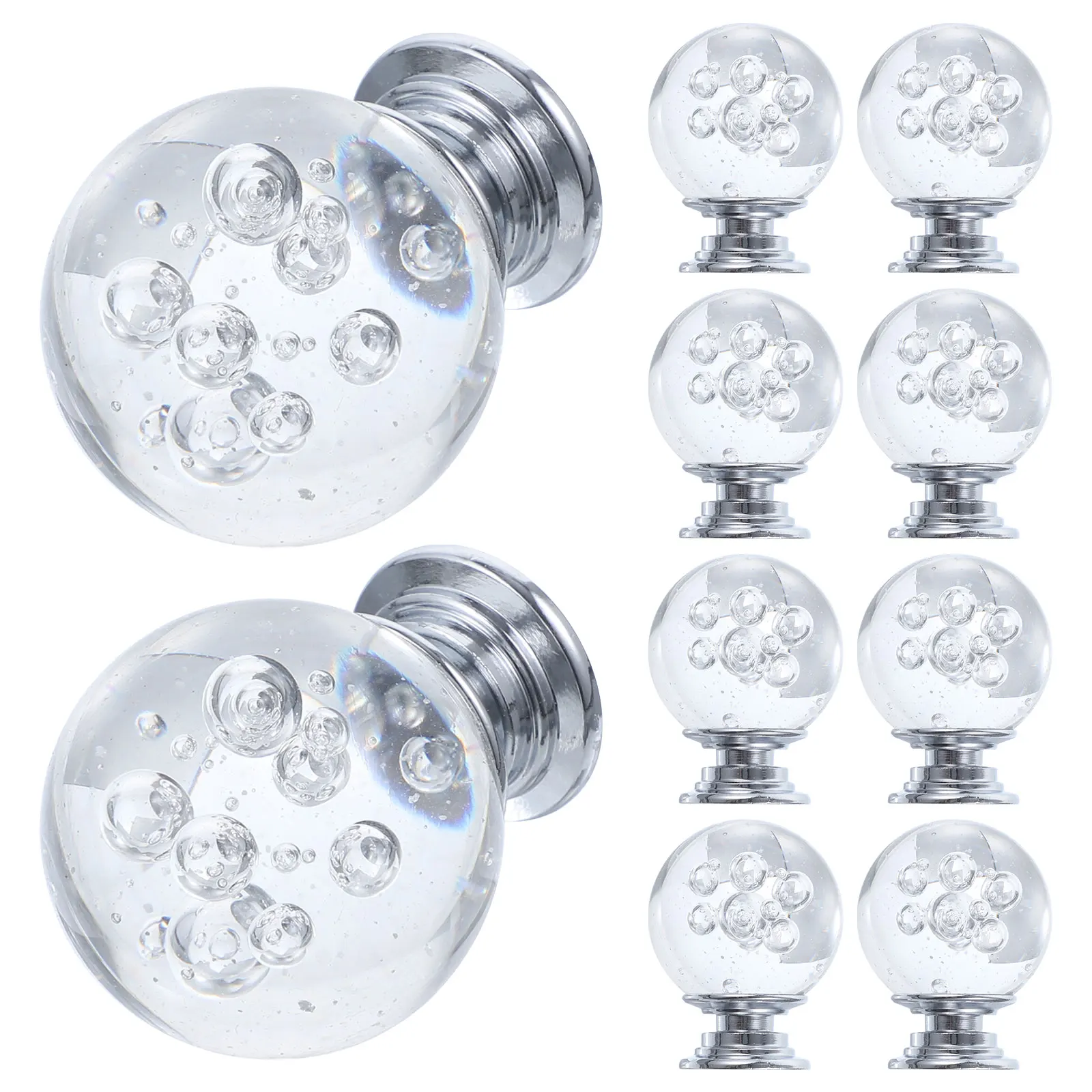 

Хрустальные ручки для шкафа, элегантные дверные ручки для ящиков H, стеклянный шар из алюминиевого сплава для гардероба, фурнитура