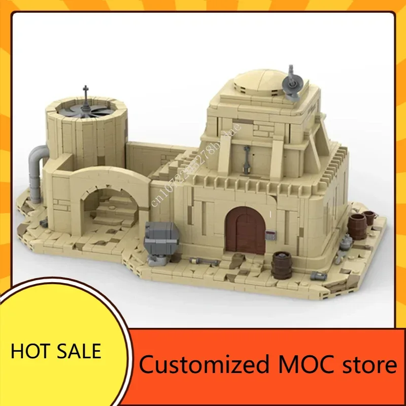 1919PCS Angepasst MOC Space Battle Tatooine Residential Hut Puzzles Technologie DIYAssembly Urlaub Geburtstag Spielzeug Weihnachten Geschenk