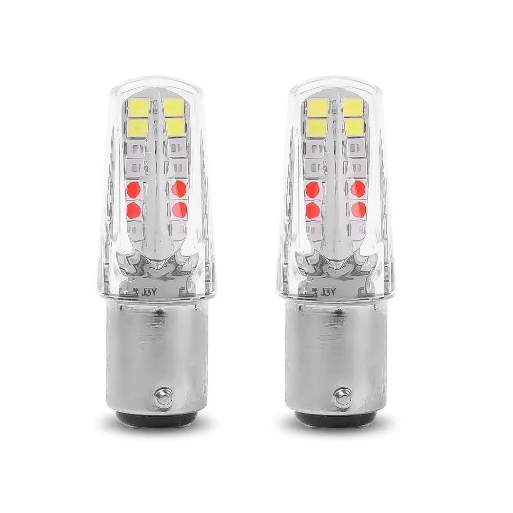 1/2/4Pcs Flashing Warning Reversing Motorcycle Led Lights 1157 32smd Bulbs Brake Light Stop Lamp 2835 LED Turn Signal Light