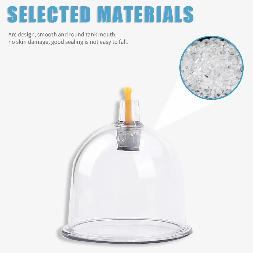 24/20/12 Cans Vacuum Cupping Body Massager Manual Pumping Gun Suction Jars Cups Back Anti Cellulite Massage Tools Healthy Care