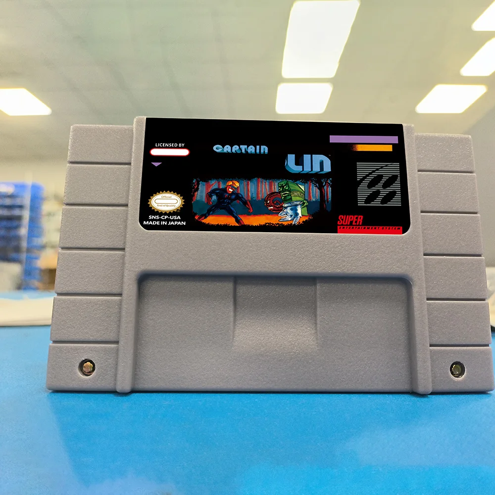 Captaining Game Novolined  Action 16BIT Game SNES Cartridge NTSC PAL for Super Nintendo System USA EUR Version
