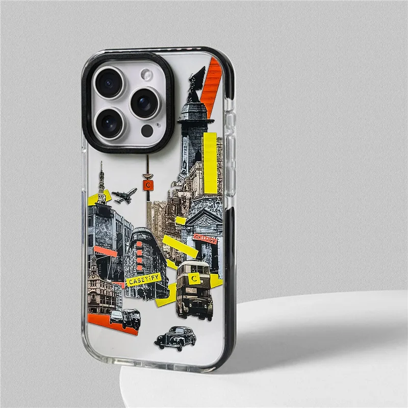 الحيوانات القط قضية الهاتف آيفون 17 16 15 14 13 12 11 برو ماكس XR 7 8 زائد SE 2020 2022 البسيطة الهواء لينة بولي TPU للصدمات الغطاء الخلفي