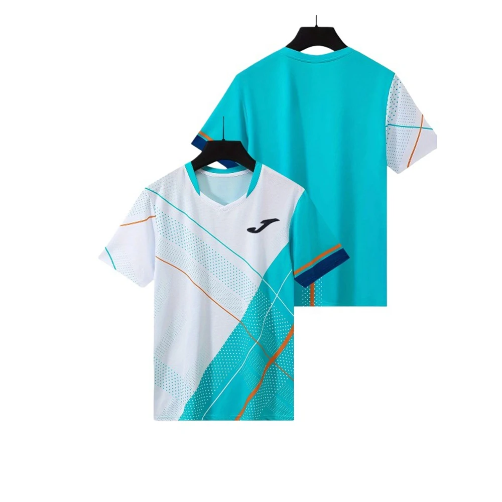 JOMA 2026 تي شيرت صيفي جديد لتنس الطاولة ثلاثي الأبعاد مطبوع فضفاض وسريع الجفاف ومريح ورياضي وعصري بأكمام قصيرة Y2K #4