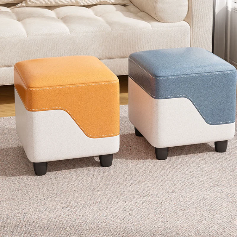 Small Makeup Bedroom Foot Stool Round Garden Modern Camping Chair Foot Stool Nordic Design  Repose Pieds Living Room Furnitures